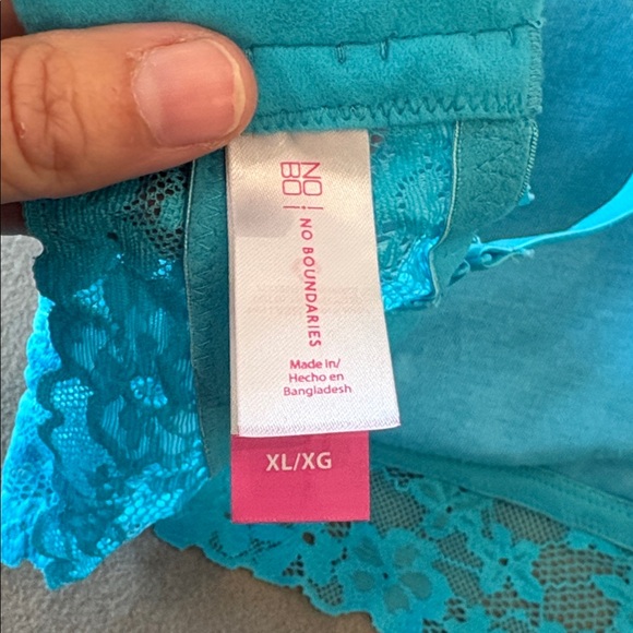 Lot 2 No Boundaries Lace Bralette Bra Bundle Womens XL Extra Large Blue Orange - Picture 12 of 14
